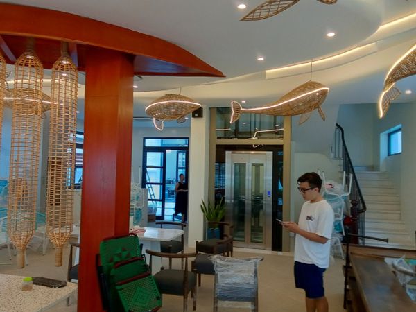 Loa Goldsound cho quán tại Ocean Park, amply 2 kênh 380w, bluetooth 5.0, loa V23-23w, loa được thiết kế riêng cho quán, bật lớn không tạp âm, miễn phí công lắp đặt, bảo hành dài hạn 5 năm