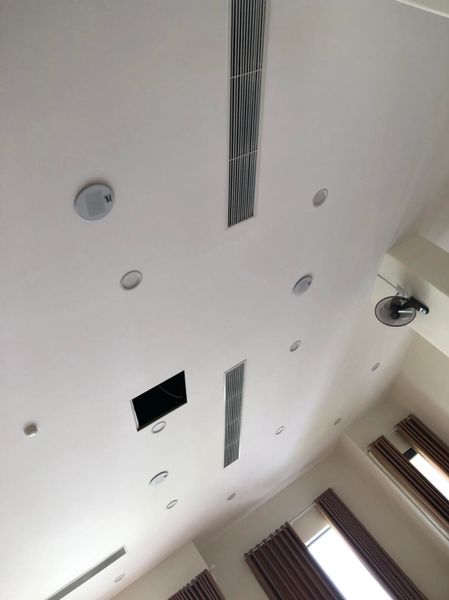 Loa âm trần cho tòa chung cư Gelexia Riverside, Hoàng Mai, Hà Nội, Amply 4 - 6 vùng âm lượng, loa được thiết kế riêng cho quán, bật lớn không tạp âm, miễn phí công lắp đặt, bảo hành dài hạn 5 năm.