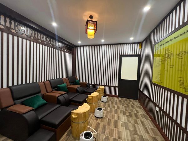 Loa Goldsound cho spa Dưỡng Sinh Châu Anh, amply 2 kênh 380w, bluetooth 5.0, loa V40C-40w, loa được thiết kế riêng cho quán, bật lớn không tạp âm, miễn phí công lắp đặt, bảo hành dài hạn 5 năm