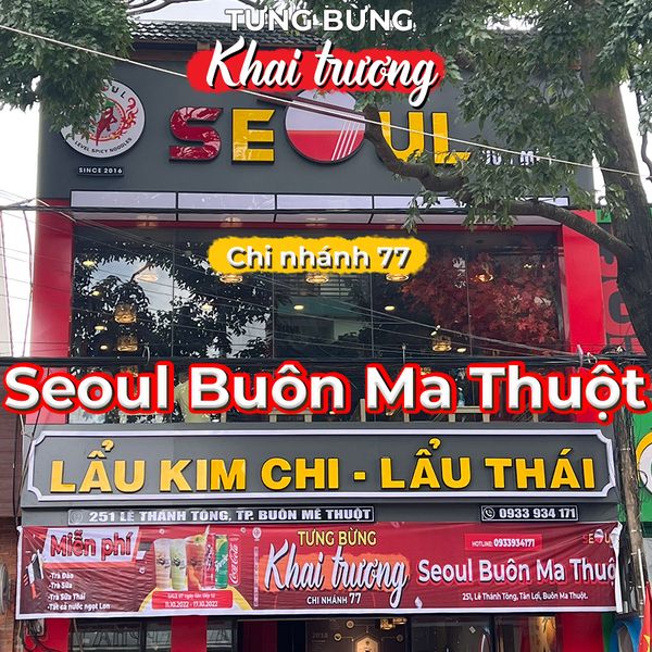 Loa nhà hàng Goldsound tiếp tục đồng hành cùng Seoul Buôn Ma Thuột - Hệ Thống Mì Cay Seoul, Amply 4 - 6 vùng âm lượng, loa vệ tinh thùng gỗ, miễn phí vận chuyển lắp đặt, bảo hành dài hạn 5 năm.