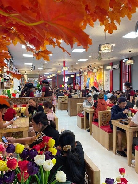 Loa thông báo, phát nhạc nền tự động Goldsound cho Hệ Thống Mì Cay Seoul tại  Seoul Vũng Tàu, loa được thiết kế riêng cho quán, bật lớn không tạp âm, miễn phí công lắp đặt, bảo hành dài hạn 5 năm