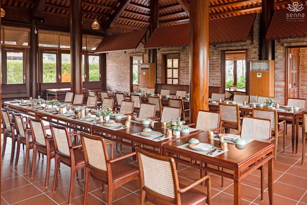Loa cho nhà hàng Mộc Dining - Senna Wellness Retreat, Thành phố Bắc Ninh, amply 2 kênh 380w, bluetooth 5.0, loa V23-23w, loa được thiết kế riêng cho quán, bật lớn không tạp âm, miễn phí công lắp đặt, bảo hành dài hạn 5 năm