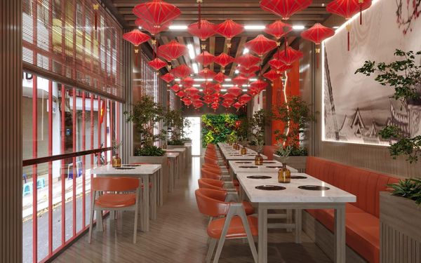 Loa Goldsound cho nhà hàng Manyi Hotpot, Hà Nội, loa được thiết kế riêng cho quán, bật lớn không tạp âm, miễn phí công lắp đặt, bảo hành dài hạn 5 năm