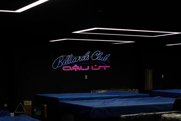 Loa Goldsound cho Cậu Út Billiards Club, Nguyễn Văn Luông, TP Hồ Chí Minh, amply 2 kênh 1200w, bluetooth 5.0, loa V230-200w, loa V130-130w, loa được thiết kế riêng cho quán, bật lớn không tạp âm, miễn phí công lắp đặt, bảo hành dài hạn 5 năm