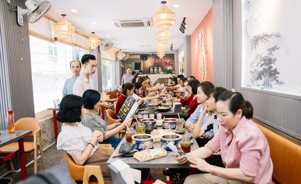 Loa Goldsound cho nhà hàng Manyi Hotpot, Hà Nội, loa được thiết kế riêng cho quán, bật lớn không tạp âm, miễn phí công lắp đặt, bảo hành dài hạn 5 năm