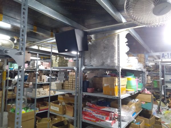 Loa Goldsound cho nhà xưởng tại La Phù, Hoài Đức, Hà Nội, amply 4 kênh 1500w, bluetooth 5.0, loa V130 - 130w, loa được thiết kế riêng cho quán, bật lớn không tạp âm, miễn phí công lắp đặt, bảo hành dài hạn 5 năm