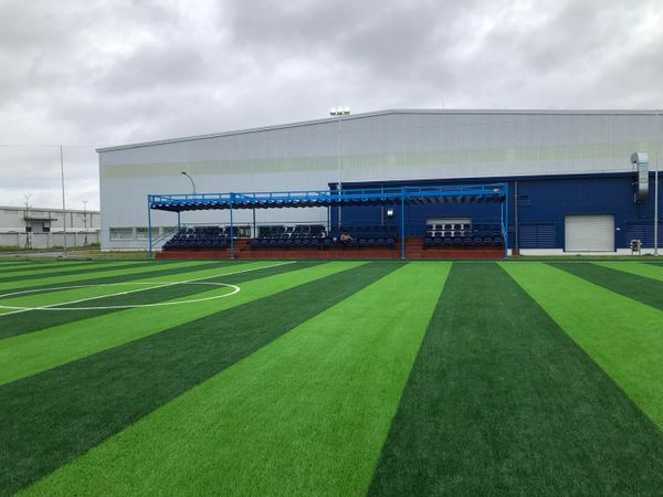 Loa thông báo cho Sân vận động Vietek, Duy Tiên, Hà Nam, amply phóng thanh A120W, loa nén phóng thanh Ne30, Micro không dây