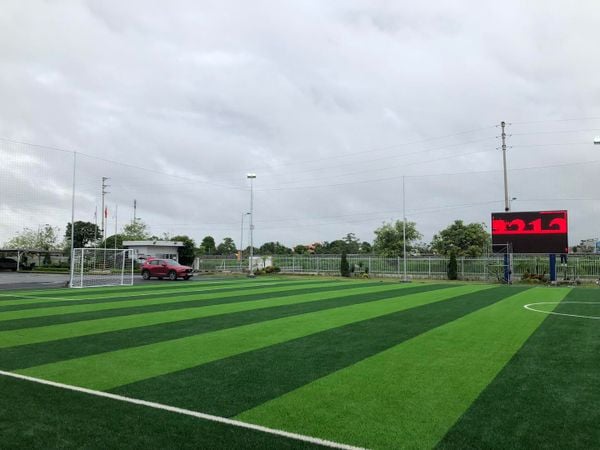 Loa thông báo cho Sân vận động Vietek, Duy Tiên, Hà Nam, amply phóng thanh A120W, loa nén phóng thanh Ne30, Micro không dây