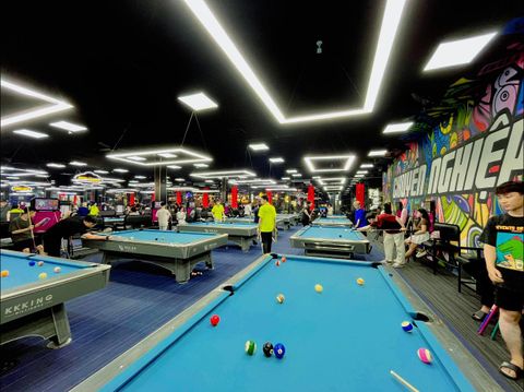 Loa Goldsound cho Chuyên Nghiệp Billiards Center, Q. Tân Phú, TP HCM, amply 4 kênh 1500w, bluetooth 5.0, loa V258PU - 258w, loa được thiết kế riêng cho quán, bật lớn không tạp âm, miễn phí công lắp đặt, bảo hành dài hạn 5 năm