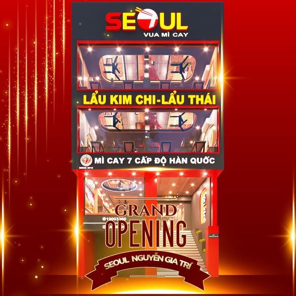 Loa cho nhà hàng mì cay SEOUL Nguyễn Gia Trí, Bình Thạnh, TP.HCM, amply 4 kênh 800w, bluetooth 5.0, loa V55c-55w, loa được thiết kế riêng cho quán, bật lớn không tạp âm, miễn phí công lắp đặt, bảo hành dài hạn 5 năm