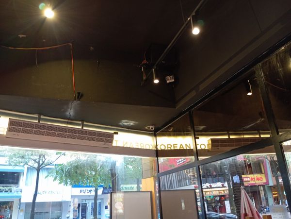 Loa Goldsound cho nhà hàng Hàn Quốc Matjoy Tokbokki Buffet, loa được thiết kế riêng cho quán, bật lớn không tạp âm, miễn phí công lắp đặt, bảo hành dài hạn 5 năm