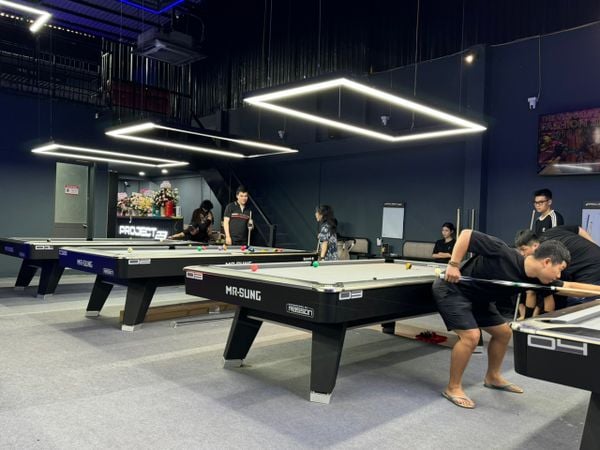 Loa Goldsound cho phòng chơi bida Project 23 Billiards, Quận Gò Vấp, loa được thiết kế riêng cho quán, bật lớn không tạp âm, miễn phí công lắp đặt, bảo hành dài hạn 5 năm