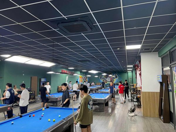 Loa Goldsound cho Bean Billiards Club, Cầu Giấy, Hà Nội,  amply 2 kênh 900w, bluetooth 5.0, loa V25C-25w, loa được thiết kế riêng cho quán, bật lớn không tạp âm, miễn phí công lắp đặt, bảo hành dài hạn 5 năm