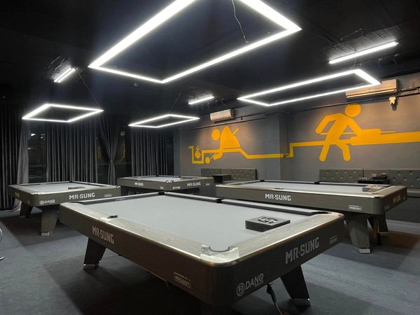 Loa Goldsound cho CK Billiards, Hà Nội, amply 2 kênh 1200w, bluetooth 5.0, 08 loa V130 - 130w, loa được thiết kế riêng cho quán, bật lớn không tạp âm, miễn phí công lắp đặt, bảo hành dài hạn 5 năm