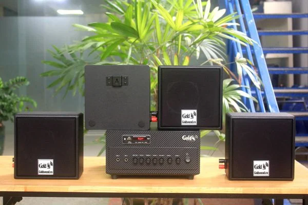 Loa Goldsound cho Bún chả Hà Nội Xuân Tứ, Hà Nội, loa được thiết kế riêng cho quán, bật lớn không tạp âm, miễn phí công lắp đặt, bảo hành dài hạn 5 năm