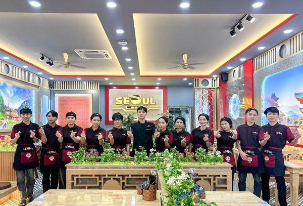 Loa Goldsound cho Mì Cay SEOUL Buôn Hồ, Đắk Lắk, amply 2 kênh 900w, bluetooth 5.0, loa V55C - 55w, loa được thiết kế riêng cho quán, bật lớn không tạp âm, miễn phí công lắp đặt, bảo hành dài hạn 5 năm