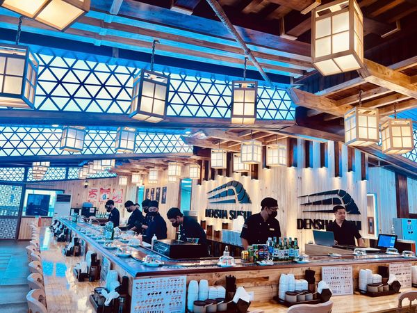 Loa Goldsound cho nhà hàng Densha Sushi, amply 2 kênh 800w, bluetooth 5.0, loa V130 - 130w, loa 13w, loa được thiết kế riêng cho quán, bật lớn không tạp âm, miễn phí công lắp đặt, bảo hành dài hạn 5 năm