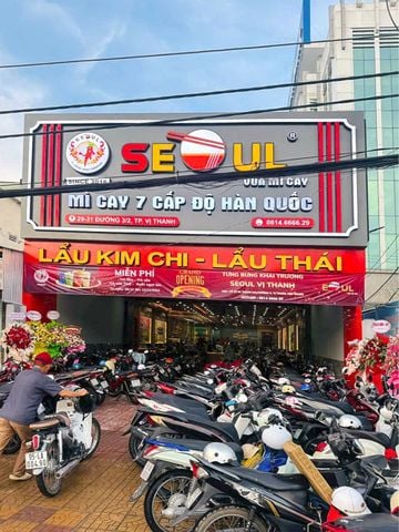 Loa Goldsound cho nhà hàng Mì Cay SEOUL Vị Thanh, Hậu Giang, amply 2 kênh 900w, bluetooth 5.0, loa VAT28 - 28w, loa được thiết kế riêng cho quán, bật lớn không tạp âm, miễn phí công lắp đặt, bảo hành dài hạn 5 năm
