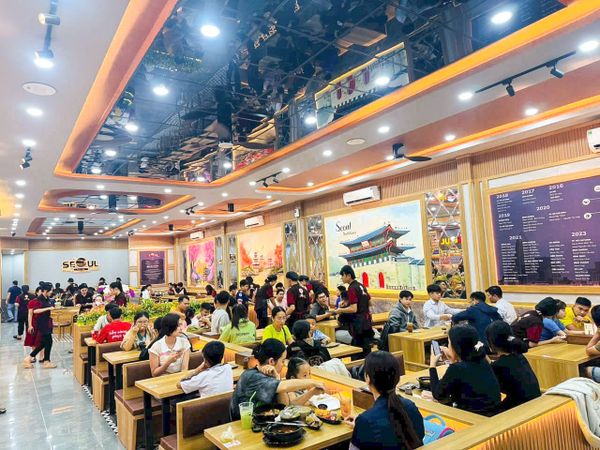 Loa Goldsound cho nhà hàng Mì Cay SEOUL Vị Thanh, Hậu Giang, loa được thiết kế riêng cho quán, bật lớn không tạp âm, miễn phí công lắp đặt, bảo hành dài hạn 5 năm