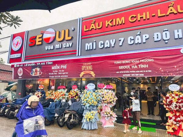 Loa Goldsound cho Mì Cay SEOUL Hà Tĩnh, amply 2 kênh 900w, bluetooth 5.0, loa V55C - 55w, loa được thiết kế riêng cho quán, bật lớn không tạp âm, miễn phí công lắp đặt, bảo hành dài hạn 5 năm