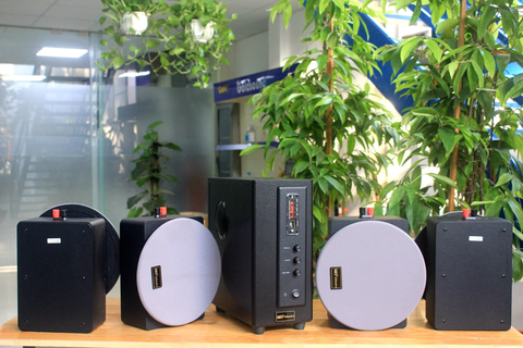 HÀNG TRƯNG BÀY: Dàn âm thanh quán [Amply 150w + 4 loa âm trần 16w Goldsound] - BH 6 tháng