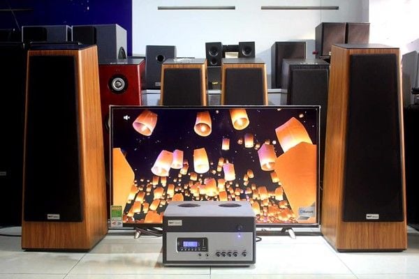 Dàn karaoke gia đình: V360 (âm ly A800 và cặp loa cây v360)