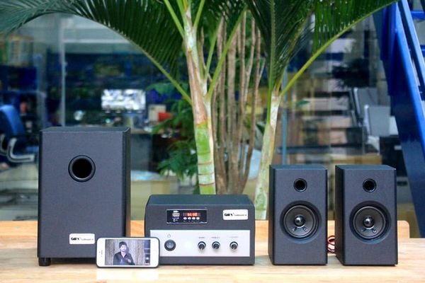 Loa vi tính W70 – 2019: có âm ly rời.