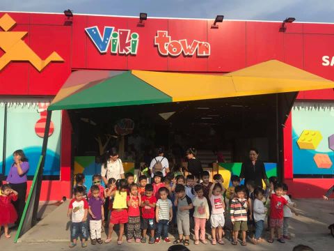 Loa Goldsound cho khu vui chơi Viki Town, loa được thiết kế riêng cho quán, bật lớn không tạp âm, miễn phí công lắp đặt, bảo hành dài hạn 5 năm