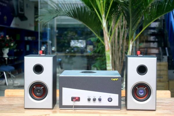 [Từ 40 - 80m2] Dàn loa treo tường Gold4Cafe: 01 âm ly A150 + 04 Loa Vệ tinh V26