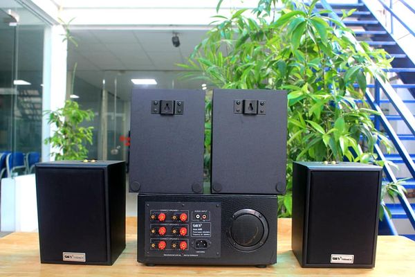 Loa nhà hàng: Gold4cafe (Từ 60 - 120m2) Dàn loa V25 (Amply A400+ 4c 25)