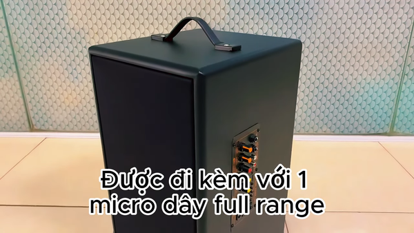 Loa di động D165PU-PI, pin 4-6h, công suất 165w, bass 20 cm, treble 10 cm, bluetooth 5.0, cổng cắm Micro, cổng rca, khe usb, thiết kế loa thùng gỗ cao 57 cm, rộng 28 cm, sâu 30 cm. Bảo hành 12 tháng