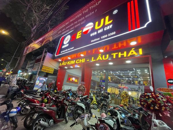 Loa thông báo, phát nhạc nền tự động Goldsound cho Mì Cay Seoul 487 Nguyễn Thị Thập, Quận 7, TP.HCM