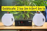 [Diện tích 40m2 + 1 Kênh] Amply A2.0 + 2 loa âm trần thông báo phát nhạc nền tự động VAT12, loa được thiết kế riêng cho quán, bật lớn không tạp âm, bảo hành dài hạn 5 năm.