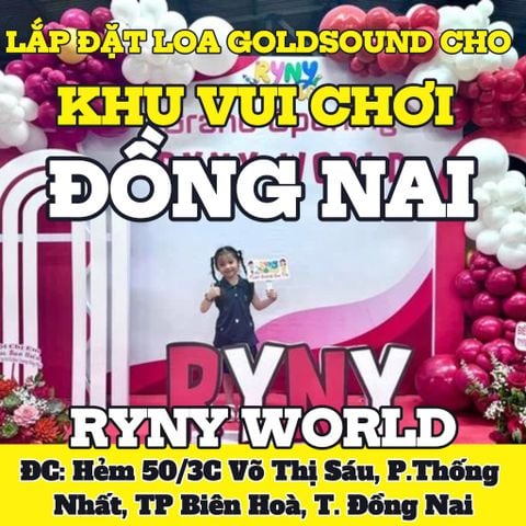 Loa Goldsound cho RyNy World, Biên Hoà, loa được thiết kế riêng cho quán, bật lớn không tạp âm, miễn phí công lắp đặt, bảo hành dài hạn 5 năm