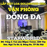 Loa Goldsound cho công ty CP tập đoàn truyền thông STARWORLD, Hà Nội, loa được thiết kế riêng cho quán, bật lớn không tạp âm, miễn phí công lắp đặt, bảo hành dài hạn 5 năm