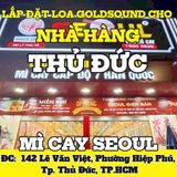Loa Goldsound cho Mì Cay SEOUL Thủ Đức-142 Lê Văn Việt, TP.HCM, loa được thiết kế riêng cho quán, bật lớn không tạp âm, miễn phí công lắp đặt, bảo hành dài hạn 5 năm