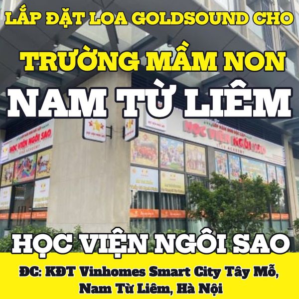 Loa Goldsound cho trường mầm non Ngôi Sao, Hà Nội, Âm ly có thể điều chỉnh được âm lượng của âm thanh phát ra cho từng khu vực trong lớp, âm thanh luôn rõ ràng, chuyên cho giảng dạy.