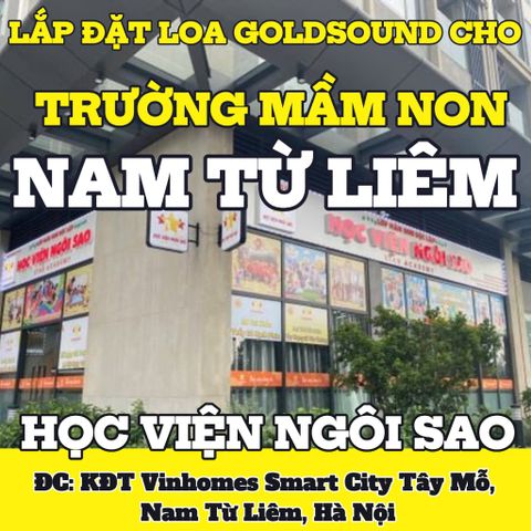 Loa Goldsound cho trường mầm non Ngôi Sao, Hà Nội, Âm ly có thể điều chỉnh được âm lượng của âm thanh phát ra cho từng khu vực trong lớp, âm thanh luôn rõ ràng, chuyên cho giảng dạy.