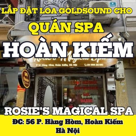 Loa Goldsound Rosie's Magical Spa, amply 2 kênh 380w, bluetooth 5.0, loa 13w, loa được thiết kế riêng cho quán, bật lớn không tạp âm, miễn phí công lắp đặt, bảo hành dài hạn 5 năm