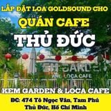 Loa Goldsound cho Kem Garden & Loca Cafe, TP HCM, loa treo tường V130 - 130w, loa được thiết kế riêng cho quán, bật lớn không tạp âm, miễn phí công lắp đặt, bảo hành dài hạn 5 năm
