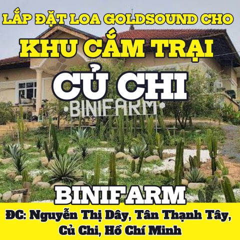Loa Goldsound cho BINIFARM - Tropical Retreat, TP HCM, amply 2 kênh 200w Goldsound, bluetooth 5.0, loa 13w, loa được thiết kế riêng cho quán, bật lớn không tạp âm, miễn phí công lắp đặt, bảo hành dài hạn 5 năm