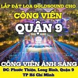 Loa Goldsound cho Công viên Ánh Sáng Vinhomes Grand Park, TP HCM, amply 2 kênh 1500w, bluetooth 5.0, loa V258PU - 258w, loa được thiết kế riêng cho quán, bật lớn không tạp âm, miễn phí công lắp đặt, bảo hành dài hạn 5 năm
