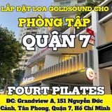 Loa Goldsound cho FourT Pilates Academy - Phú Mỹ Hưng, loa được thiết kế riêng cho quán, bật lớn không tạp âm, miễn phí công lắp đặt, bảo hành dài hạn 5 năm
