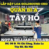 Loa Goldsound cho NOTA BILLIARDS CLUB, Hà Nội, amply 4 kênh 1500w, bluetooth 5.0, loa V130PU - 130w, loa được thiết kế riêng cho quán, bật lớn không tạp âm, miễn phí công lắp đặt, bảo hành dài hạn 5 năm