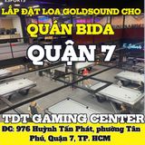 Loa Goldsound cho TDT Gaming Center, TP HCM, amply 4 kênh 800w, bluetooth 5.0, loa V40C - 40w, loa được thiết kế riêng cho quán, bật lớn không tạp âm, miễn phí công lắp đặt, bảo hành dài hạn 5 năm