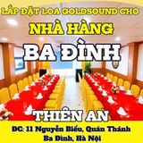 Loa Goldsound cho Nhà Hàng Thiên An, Hà Nội, amply 2 kênh 2000w, bluetooth 5.0, loa V558, loa được thiết kế riêng cho quán, bật lớn không tạp âm, miễn phí công lắp đặt, bảo hành dài hạn 5 năm