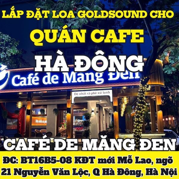 Loa Goldsound cho Café de Măng Đen - Nguyễn Văn Lộc, Hà Nội, loa được thiết kế riêng cho quán, bật lớn không tạp âm, miễn phí công lắp đặt, bảo hành dài hạn 5 năm