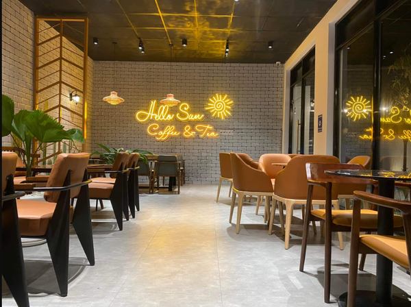 Loa quán cafe được Goldsound triển khai hoàn thiện cho quán HelloSun Coffee Long An