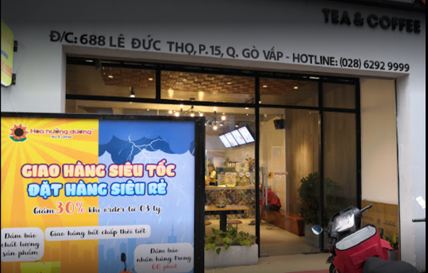 Hệ thống âm thanh được lắp đặt cho Hoa Hướng Dương Tea & Coffee, Phường 15, Gò Vấp, tp Hồ Chí Minh