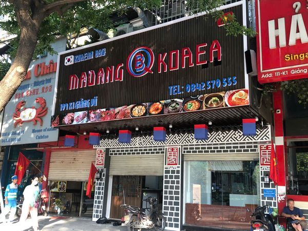 Loa Goldsound cho nhà hàng Madang Korea, Hà Nội, loa được thiết kế riêng cho quán, bật lớn không tạp âm, miễn phí công lắp đặt, bảo hành dài hạn 5 năm